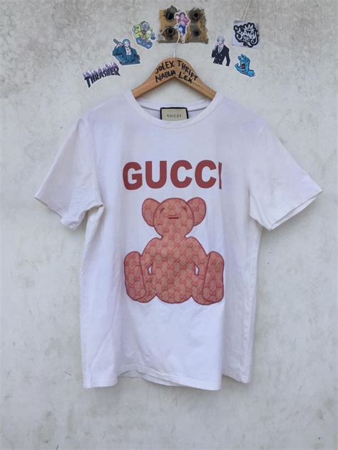 bear t shirt gucci|authentic gucci t shirt men.